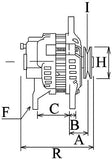 Dynamo Solé Mini 62 / 74 Vetus 14V 55Amp