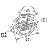 Startmotor passend op Vetus M3.10 M4.14